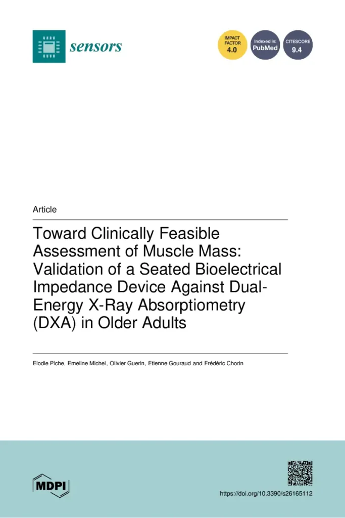 Toward Clinically Feasible Assessment of Muscle Mass Validation of a Seated Bioelectrical Impedance Device Against Dual-Energy X